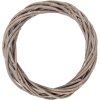 Couronne en rattan brun Clayre & Eef Ø 20x3 cm – Déco Noël
