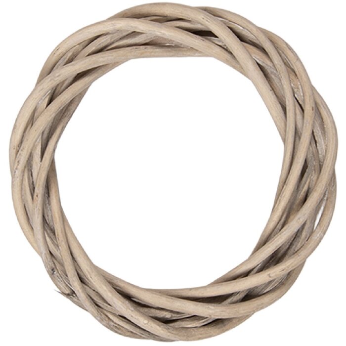 Couronne en rotin naturel Clayre & Eef Ø 10x2 cm Marron