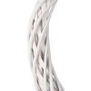 Couronne de Noël en rotin naturel blanc Ø10x2 cm - Clayre & Eef