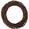 Clayre & Eef Couronne de Noël en Rattan Brun Ø 50 cm