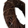 Couronne de décoration murale en rattan naturel Ø 40x10 cm, brun