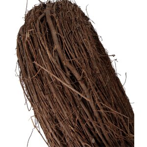 Couronne de décoration en rattan brun Ø 50 cm x 14 cm – Clayre & Eef