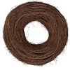 Couronne de décoration en rattan brun Ø 50 cm x 14 cm – Clayre & Eef