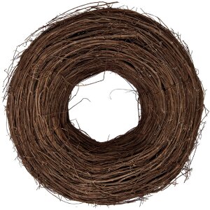 Couronne de Noël en rattan naturel Ø 40x12 cm - Clayre & Eef