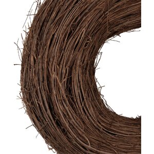 Couronne de Noël en rattan naturel Ø 40x12 cm - Clayre & Eef