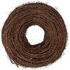 Couronne décorative en rattan naturel Brun Ø 30x10 cm