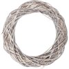 Couronne de Noël en Rattan Blanc Ø 40 cm – Clayre & Eef
