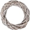 Couronne de Noël en rattan blanc Ø 20 cm – Déco murale ou table