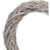 Cadre décoratif de Noël en rattan blanc Ø 50x9 cm – Clayre & Eef