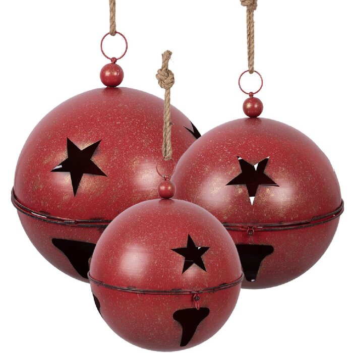 Interrupteur décoratif Clayre & Eef rouge Ø 60/50/40 cm