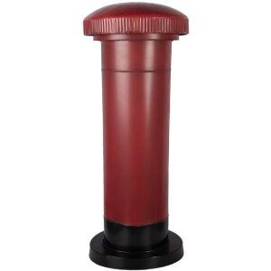 Boîte aux lettres Clayre & Eef Ø 36x86 cm rouge-noir