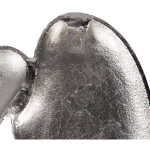 Décoration murale à ailes dange avec cœur en aluminium argenté 46 cm