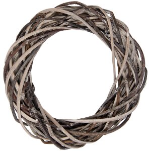 Couronne en rotin Clayre & Eef Ø 10x2 cm brun-beige