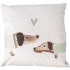 Housse de coussin 45x45 cm, beige marron – Clayre & Eef