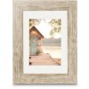 Cadre photo Cottage marron 20x30 cm – Style Shabby élégant