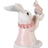 Lapin assis blanc rose Clayre & Eef 9x9x14 cm