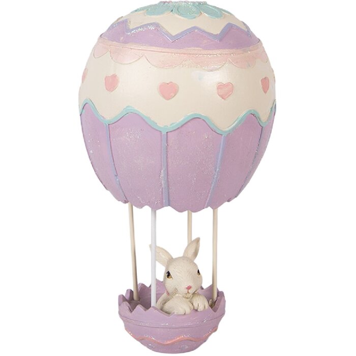 Décoration Lapin dans Ballon à Chaleur Ø12x20 cm – Clayre & Eef