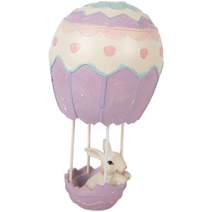 Décoration Lapin dans Ballon à Chaleur Ø12x20 cm – Clayre & Eef