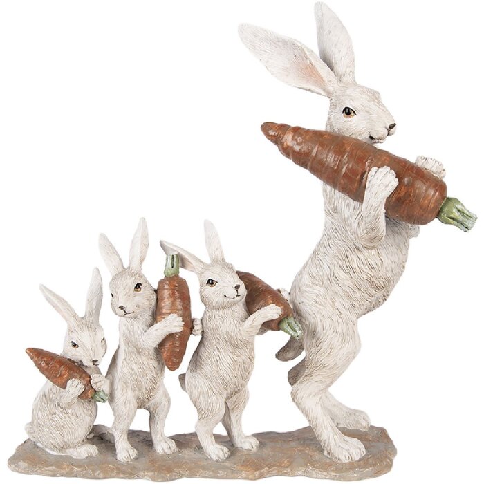 Décoration Lapin Clayre & Eef 34x13x33 cm Beige-Brun