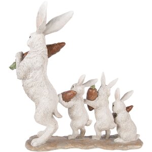 Décoration Lapin Clayre & Eef 34x13x33 cm Beige-Brun