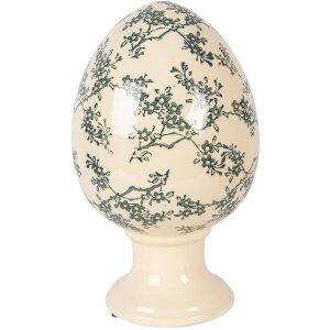 Décoration Oeuf sur Pied jaune-vert Ø 17x28...