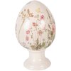 Décoration Oeuf sur Pied Beige Rose Ø 17x28 cm - Clayre & Eef