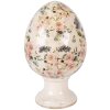 Œuf en céramique sur pied beige-rose Ø 17x28 cm – Clayre & Eef