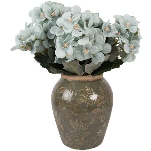 Vase Clayre & Eef en céramique vert-brun...