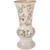 Vase en céramique Clayre & Eef, beige-vert Ø13x26 cm