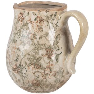 Pot décoratif Clayre & Eef 20x16x20 cm beige vert