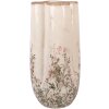 Vase Clayre & Eef Ø16x36 cm Beige-Vert