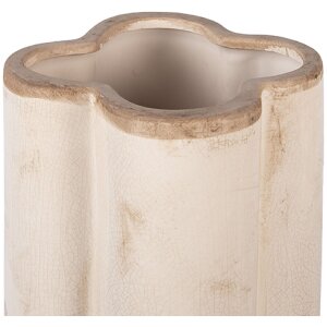 Vase Clayre & Eef Ø16x24 cm, beige-vert, céramique minimaliste