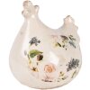 Clayre & Eef Décoration Poulet Beige-Rose 12x11x13 cm