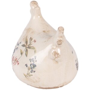 Décoration Poulet Clayre & Eef, beige et rose,...