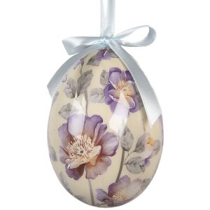 Décoration suspendue œuf – Set de 6 œufs Ø 7x10 cm