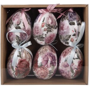 Clayre & Eef – Ensemble de 6 œufs...