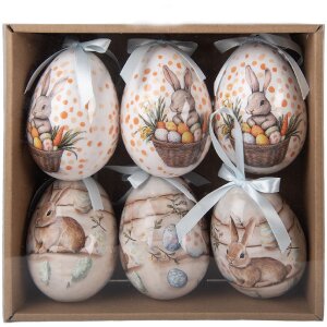 Décoration suspendue œufs (6 pièces)...