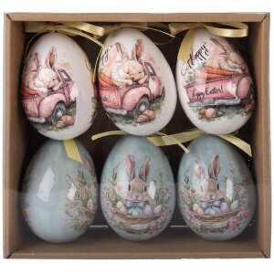 Décoration suspendue œufs multicolores...