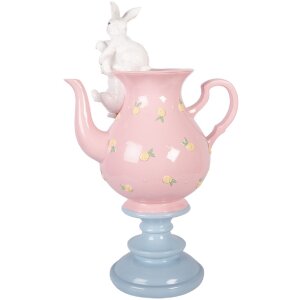 Théière avec Lapin Rose et Blanc – Clayre & Eef