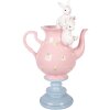 Théière avec Lapin Rose et Blanc – Clayre & Eef