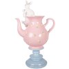 Théière avec Lapin Rose et Blanc – Clayre & Eef