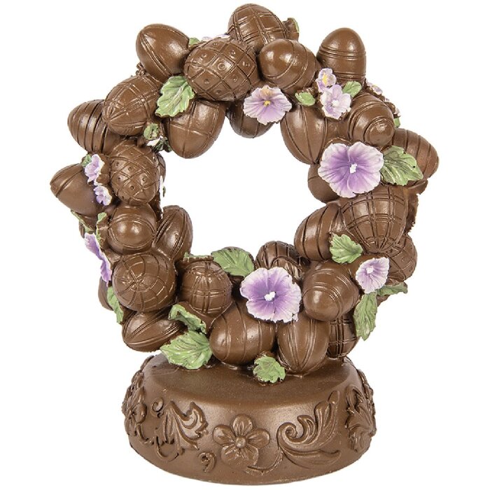 Œufs Décoratifs Clayre & Eef Brun-Vert 17x11x19 cm