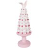 Décoration gâteau Clayre & Eef Ø 14 cm x 39 cm Rose-Blanc