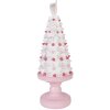 Décoration gâteau Clayre & Eef Ø 14 cm x 39 cm Rose-Blanc