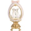 Décoration œuf lapin blanc-or 17x12x31 cm - Clayre & Eef