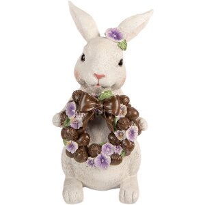 Décoration Lapin Clayre & Eef Blanc-Brun...