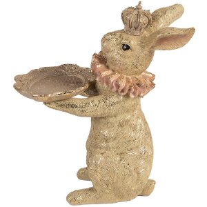 Décoration Lapin avec Assiette Clayre & Eef 31x20x33 cm