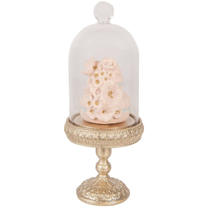 Cadre photo Clayre & Eef doré rose Ø 7x17 cm