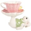 Décoration Lapin Blanc-Rose Clayre & Eef 20x14x17 cm