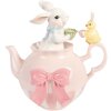 Décoration Lapin Blanc Rose 20x14x20 cm - Clayre & Eef